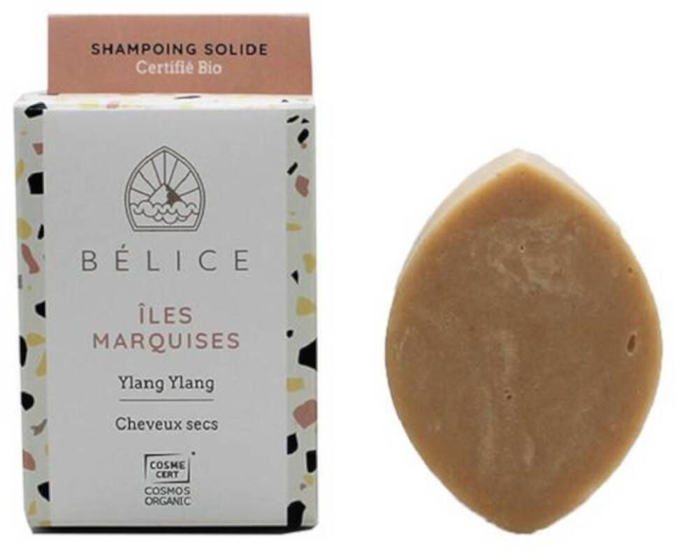 Bélice Shampooing solide Îles Marquises Ylang Ylang Bio 85 g shampooing
