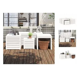 vidaXL Gartenbox-Set 3500 x 1300 cm Weiß