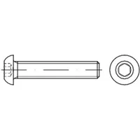 Industrial Quality Supplies ISO 7380-1 Flachkopfschraube mit Innensechskant, 10.9