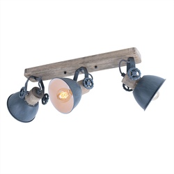 Decken Strahler Spot Leuchte Ess Zimmer Strahler Holz Lampe verstellbar im Set inkl. LED Leuchtmittel