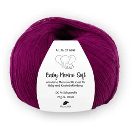 Pro Lana Häkelwolle Baby Merino Soft Rot 25 g