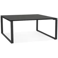 KADIMA DESIGN Schreibtisch 160x160 cm | Quadratisch Geräumig Meetingtauglich