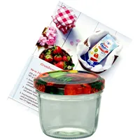 Mambocat 50er Set Sturzglas 230 ml Marmeladenglas Einmachglas To