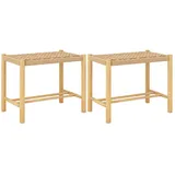 Costway Barhocker 56 x 36 x 45 cm Beige
