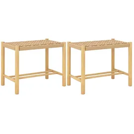Costway Barhocker 56 x 36 x 45 cm Beige