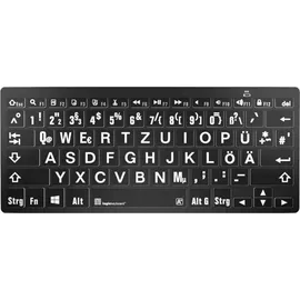 LogicKeyboard XL-Print White on Black DE