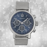 Oozoo Unisex Armbanduhr Timepieces C10700 blau Edelstahl Quarz UOC10700