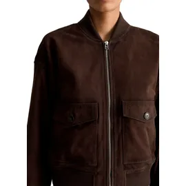 Marc O'Polo regular fit, Leder. / Kunstlederjacke aus echtem Ziegenleder, aubergine, XL,