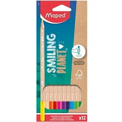Maped 12er-Set Buntstifte »SMILING PLANET« braun