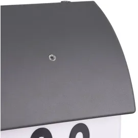 Trio - Hausnummernleuchte mersey Anthrazit mit Dämmerungssensor, Höhe 27cm