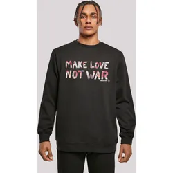 Kapuzenpullover F4NT4STIC "Woodstock Music Festival Peace Make Love Not War", Herren, Gr. 5XL, schwarz, Obermaterial: 50% Baumwolle, 50% Polyester, casual, relaxed fit, Rundhals, Langarm, Pullover, Print