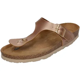 ROHDE Damen Zehentrenner Pantolette Metallic-Optik Alba 5600, Größe:39 EU,