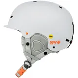 Spy+ SPY Optic Galactic Skihelm mit MIPS für Ski/Snowboard (Matte White - Light Gray, M (56-58cm))