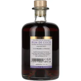schönbrunn vienna spirits Maria Theresia Rum de Coco 40% vol 0,5 l