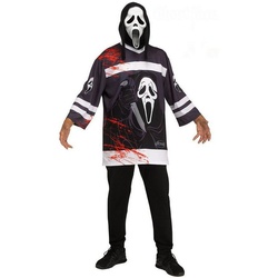 Fun World Kostüm Eishockey Ghostface Kostüm, Wir haben es schon immer gewusst: Ghostface macht gerne Sport und ist schwarz