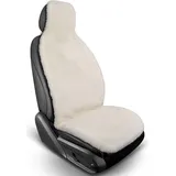 Lammfell Wohnmobil Sitzauflage Sitzbezug für Ford Transit Custom Vanestro Pacific Titanium Lammfell Auflage - Beige
