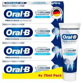 Oral-B Pro-Science Advanced Zahnpasta Zahnschmelz-Stärkung & Regeneration 4 x 75 ml