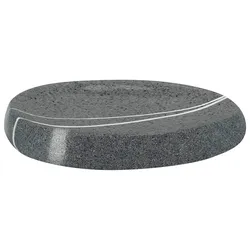 Seifenschale KLEINE WOLKE "Stones", grau, H:2cm, Polyresin, Seifenhalter, in verschiedenen Farben