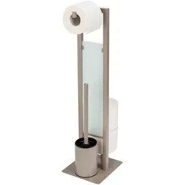 Wenko WC-Garnitur Rivalta Taupe 1 St.