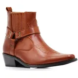 Alberto Fellini Western-Cowboy-Stiefel für Herren (West01), Braun, 43 EU - 43 EU