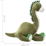 vidaXL Dino Kuscheltier Brontosaurus Plüsch Grün - Grün