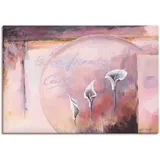 Artland Leinwandbild »Drei Freunde_Calla«, Blumenbilder, (1 St.), auf Keilrahmen gespannt, pink
