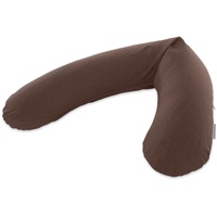 Theraline Stillkissen 190cm inkl Bezug Melange Kastanie Mikroperlenfüllung