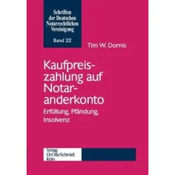 Kaufpreiszahlung auf Notaranderkonto