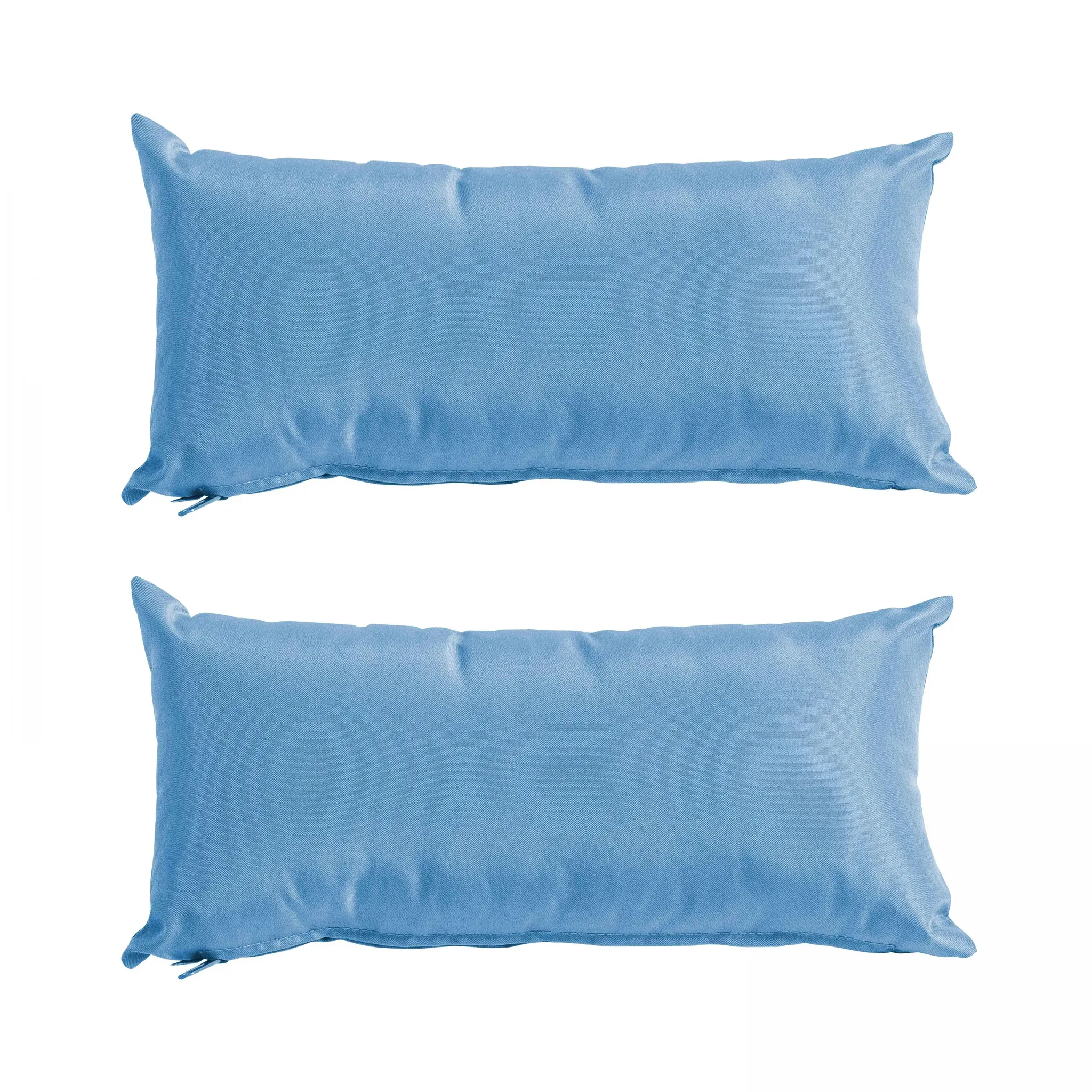 Oviala Business Set mit 2 kleinen Polyesterkissen blau 40x20x8 cm