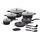 Edenberg EB-5611 15-teiliges Kochgeschirr-Set - Schwarz