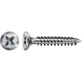 spax international gmbh & co.kg SPAX Schrauben, Fex-Beschlagschraube Sonderkopf Bremsrippen Kreuzschlitz H2, Cut Titansilber