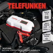 Telefunken Smart Battery ChargerTL5 6V 12V Ladegerät auch für Li-Ion Batterien