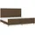 vidaXL Bettgestell 200 x 200 cm Dunkelbraun