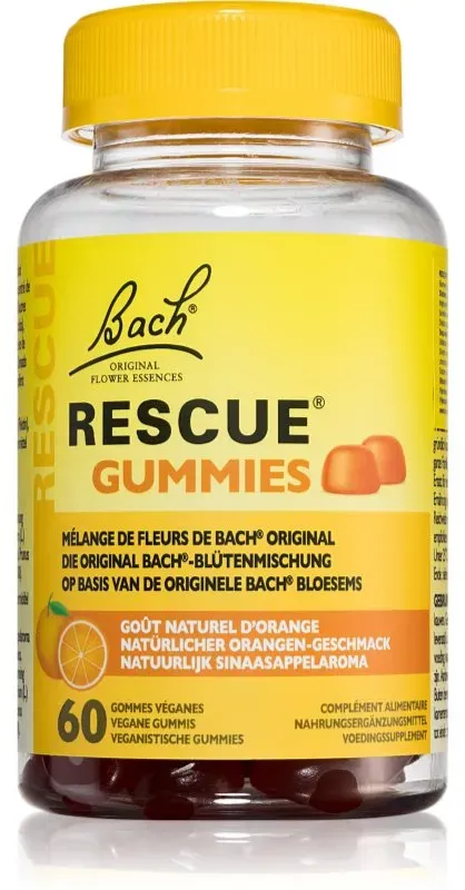 Bach® Flower Remedies RESCUE® Gummies Gummibärchen zur Förderung der geistigen Ausgeglichenheit Geschmack Orange 60 St.