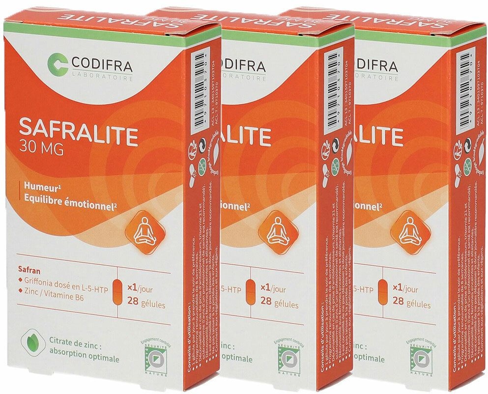 Codifra safralite 30 mg 3x28 pc(s) capsule(s)