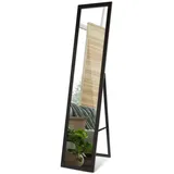 Tulup Standspiegel 36 x 156 cm Schwarz