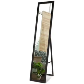 Tulup Standspiegel 36 x 156 cm Schwarz