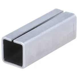 MS Beschläge Metallhülse Ausgleichshülse Stahl Vierkant-aufsteckhülse 8 auf 10mm