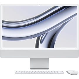 Apple iMac 24" silber, M3 - 8 Core CPU / 8 Core GPU, 8GB RAM, 256GB SSD (MQR93D/A [2023 / Z195])