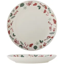 Bloomingville Yule großer Teller, Servierplatte, Ø 28xH4 cm