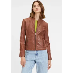 Mauritius Lederjacke »GWMarlie W24«, mit kleinem Stehkragen, Reißverschluss, Reißverschlusstaschen Mauritius whiskey XXXL