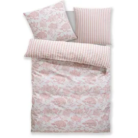 OTTO home Nordby Soft-Seersucker Rosa 135 x 200 cm + 2 x 80 x 80 cm