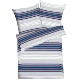 KAEPPEL St. Tropez Gestreift Blau 155 x 220 cm + 80 x 80 cm
