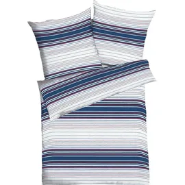 KAEPPEL St. Tropez Gestreift Blau 155 x 220 cm + 80 x 80 cm