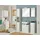 Saphir Hängeschrank Quickset 335 Badschrank 50 cm breit mit 2 Türen und 2 Einlegeböden Badezimmer-Hängeschrank inkl. Griffe in Chrom Glanz weiß
