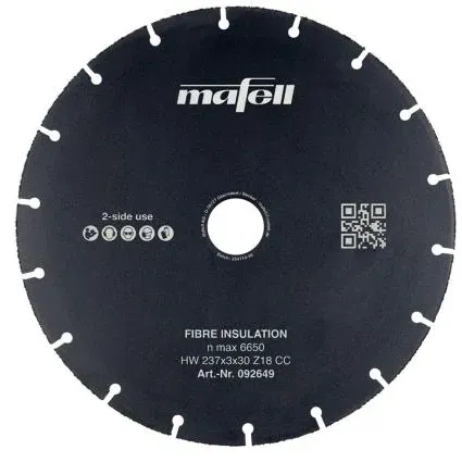 Mafell Sägeblatt KSB-FI 237, HW, 237 x 3 x 30 mm, Z18, CC, Fibre Insulation