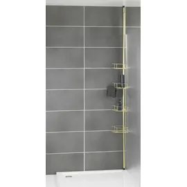 Wenko Teleskop-Eckregal Dolcedo Rostfrei Gold Matt
