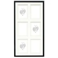 Deknudt S65KK2 schwarz 6x10x15 Holz Galerie doppeltes Passepar.