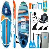 Niphean Stand up Paddle Board for Adults with SUP Zubehör, 320cm Haltbar Inflatable Paddle Boards for Adults Aller Fähigkeitsniveaus, Sup Board, Stand up Paddling Board mit Sitz, Paddleboard