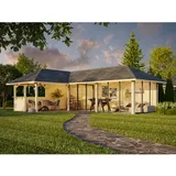 Palmako Pavillon Bianca 33,2 m2 Set 221 Slide Transparent tauchgrundiert